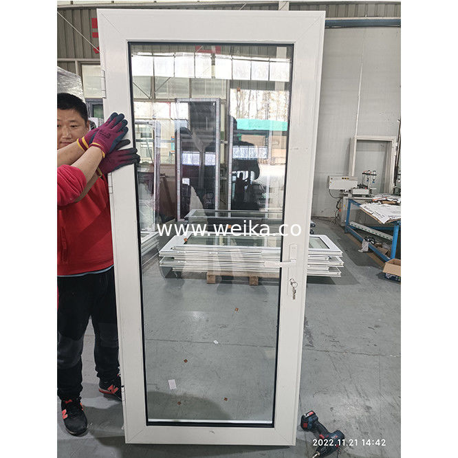 WEIKA New Style China Factory Dubbelglazen Moderne Venster Thermische Breuk Aluminium Swing Aluminium Deur