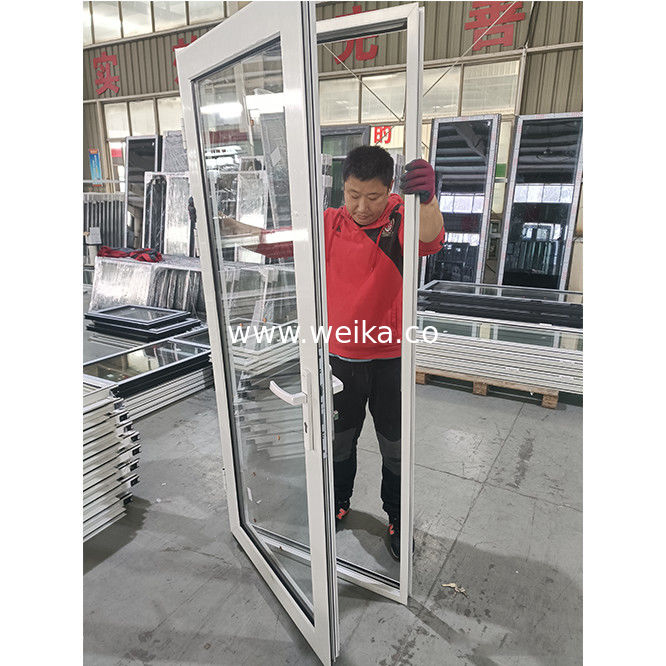WEIKA New Style China Factory Dubbelglazen Moderne Venster Thermische Breuk Aluminium Swing Aluminium Deur