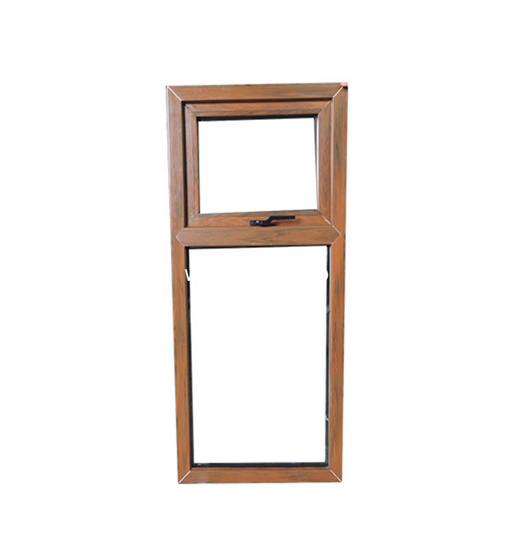 Houten gekleurde gehard glas aluminium luifel raam boven gehangen