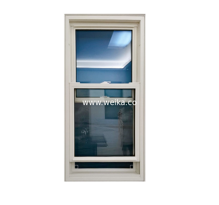 Dubbel gehard glas vinyl PVC plastic UPVC dubbel opgehangen venster voor energiebesparing