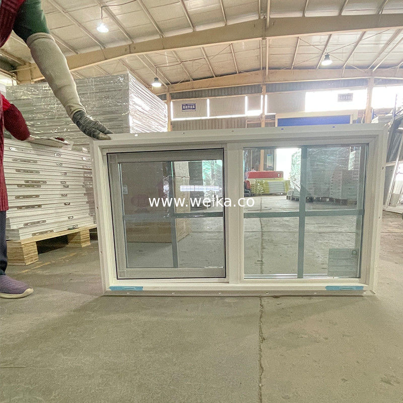 Zwart profiel UPVC schuifvenster met raster en 14 jaar productie ervaring