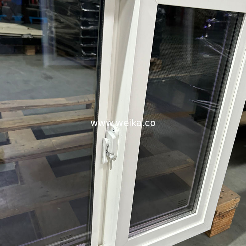 Slim zwart-frame UPVC-schuifvenster voor minimalistische kantorenpartities Dubbelglazen groen getinte UPVC-schuifvenster voor energie-efficiëntie