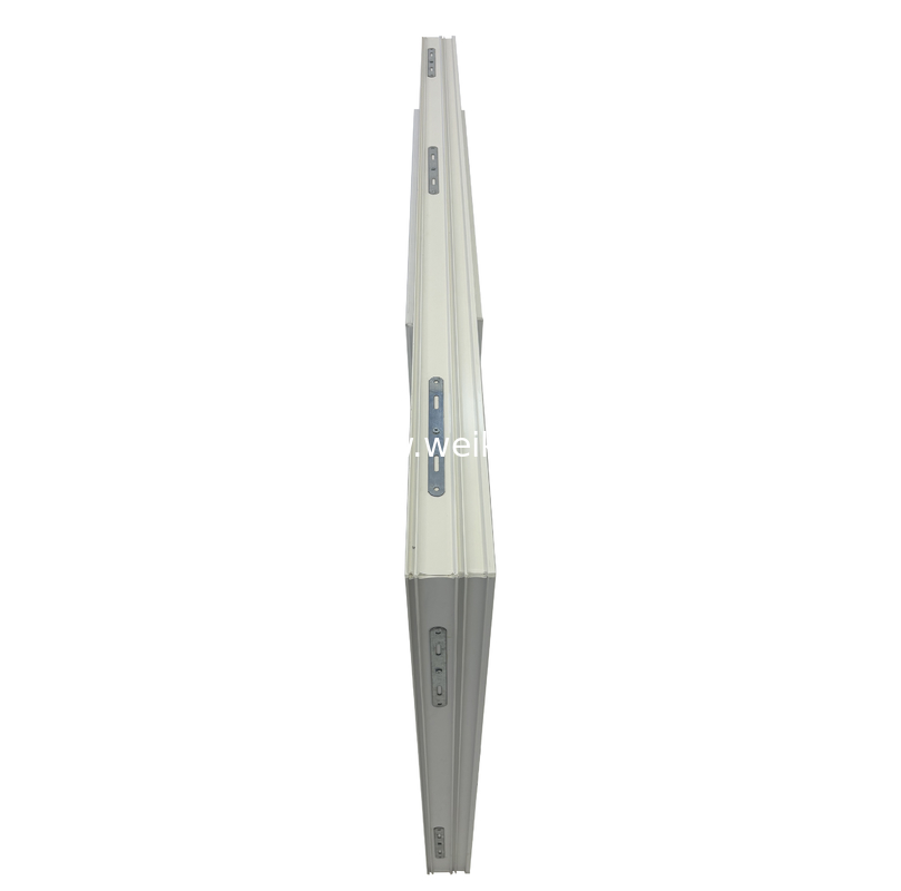 14 Jaar Productie Ervaring Elegant 80mm UPVC Double Slider Window Met Drainage Channel Design