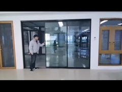 Grote Slim Frame Aluminium Schuifdeur Zwart Frame