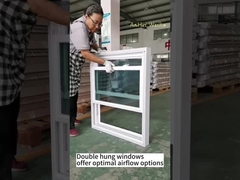 WEIKA 105 serie dubbel gehangen met kantel vinyl ramen Amerikaans