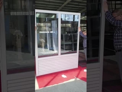 Aluminium legering vaste glazen venster met airconditioning ventilatie