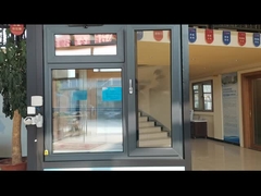 Op maat gemaakt anthracite sash kantelen en draaien UPVC venster gehard dubbel glas